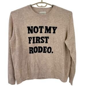 Jumper 1234 Not My First Rodeo  Sweater Wool Cashmere Blend Size 4 Large
